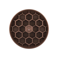 Bol hrănire lentă pentru câini - Slow feeder Honeycomb Doctor Totolici, culoare Cocoa Brown