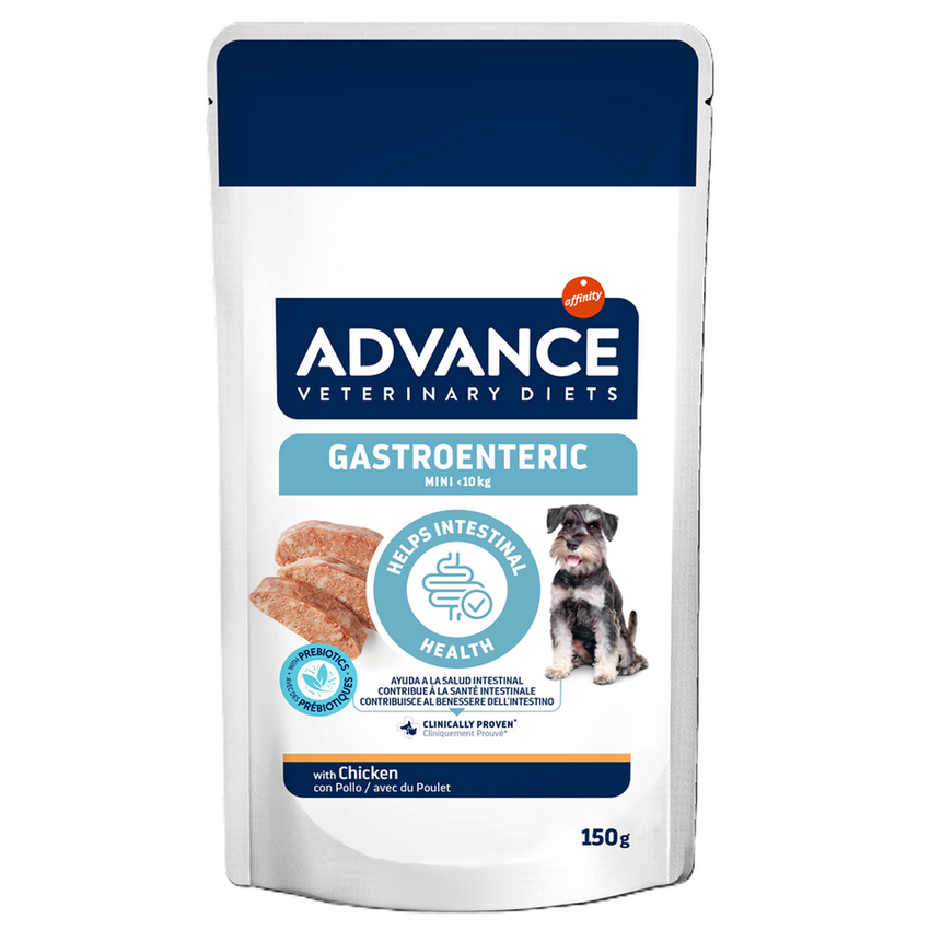 Hrana umeda pentru caini adulti cu sensibilitate digestiva - ADVANCE Dog Gastroenteric plic 150g