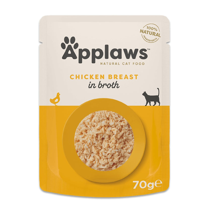 Hrana umeda pentru pisici, piept de pui in supa - APPLAWS Cat Plic Piept de Pui in Supa 70g