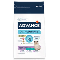 Hrana uscata pentru pisici sterilizate, control ghemotoace de par - ADVANCE Cat Sterilized Hairball 1.5kg