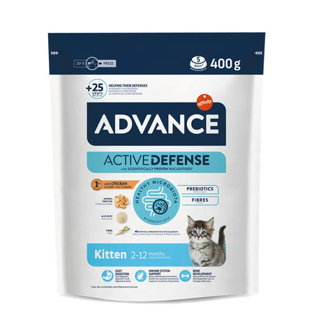 Hrana uscata pentru pisoi, pentru crestere sanatoasa - ADVANCE Cat Kitten 400g