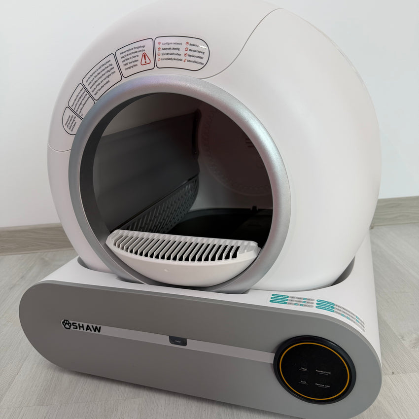 Second Hand - Litiera automata smart SHAW® V1 pentru pisici, auto-curatare, aplicatie mobila, 9L (28)