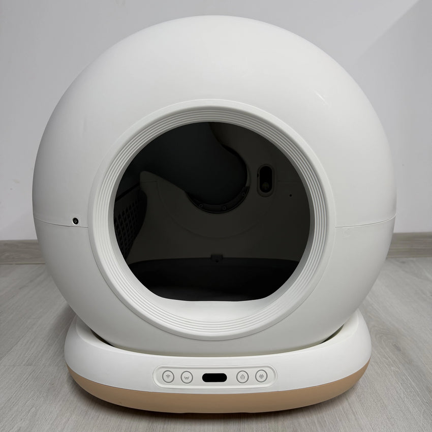 SECOND HAND - Litiera automata Smart SHAW® PRO pentru pisici, auto-curatare, sterilizare UV, odorizant, aplicatie mobila (3)