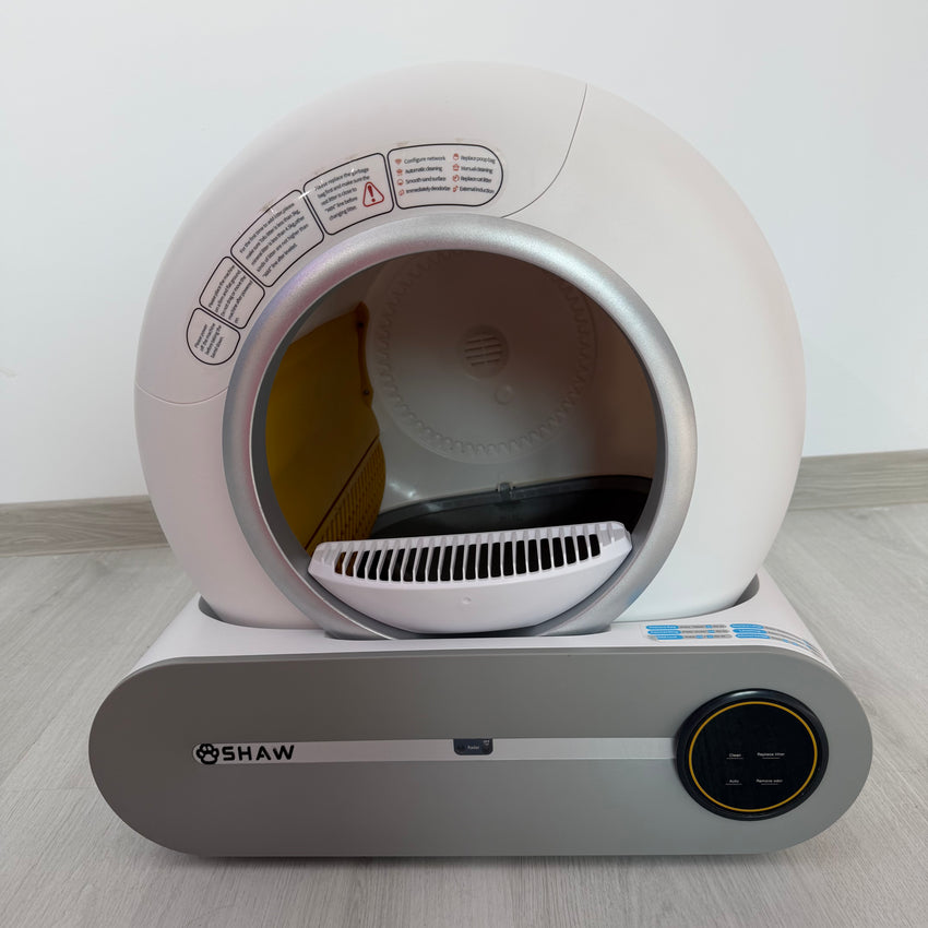 Second Hand - Litiera automata smart SHAW® V1 pentru pisici, auto-curatare, aplicatie mobila, 9L (29)