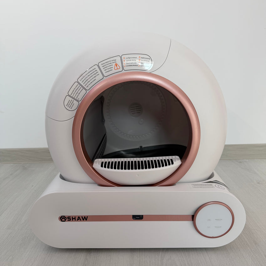 Second Hand - Litiera automata smart SHAW® V1 Roz pentru pisici, auto-curatare, aplicatie mobila, 9L (31)