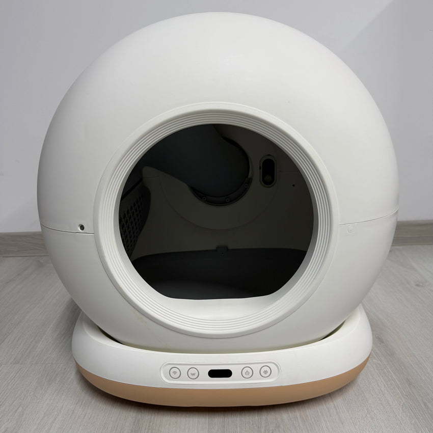 SECOND HAND - Litiera automata Smart SHAW® PRO pentru pisici, auto-curatare, sterilizare UV, odorizant, aplicatie mobila (6)
