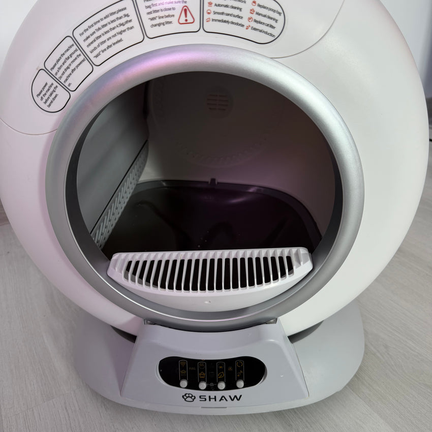 Second Hand - Litiera automata smart SHAW® V2 pentru pisici, auto-curatare, sterilizare, aplicatie mobila, 9L (21)