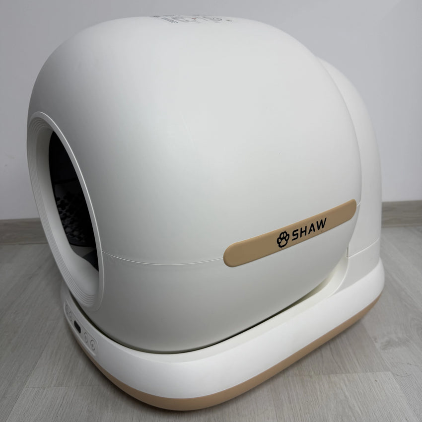 SECOND HAND - Litiera automata Smart SHAW® PRO pentru pisici, auto-curatare, sterilizare UV, odorizant, aplicatie mobila (3)