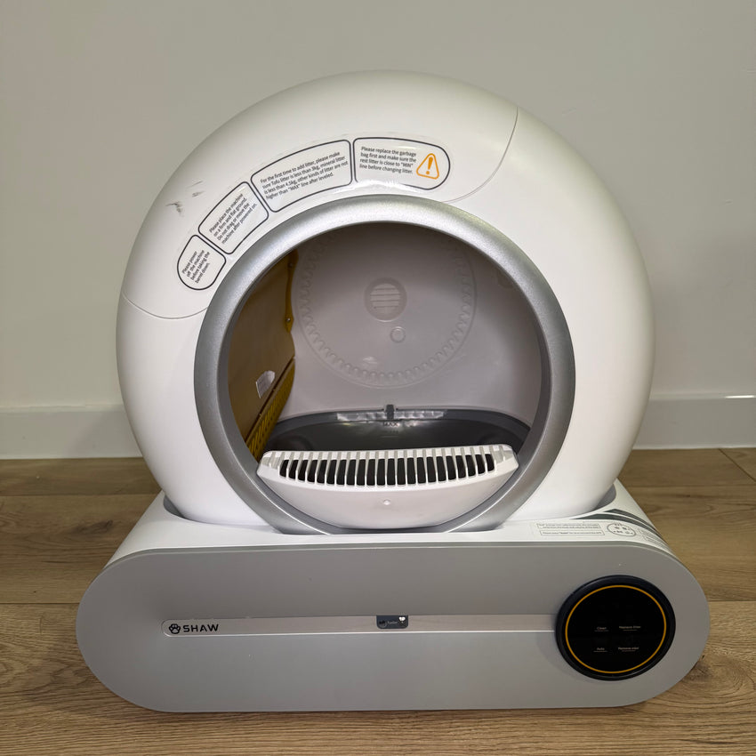 Second Hand - Litiera automata smart SHAW® V1 pentru pisici, auto-curatare, sterilizare, aplicatie mobila, 9L (8)