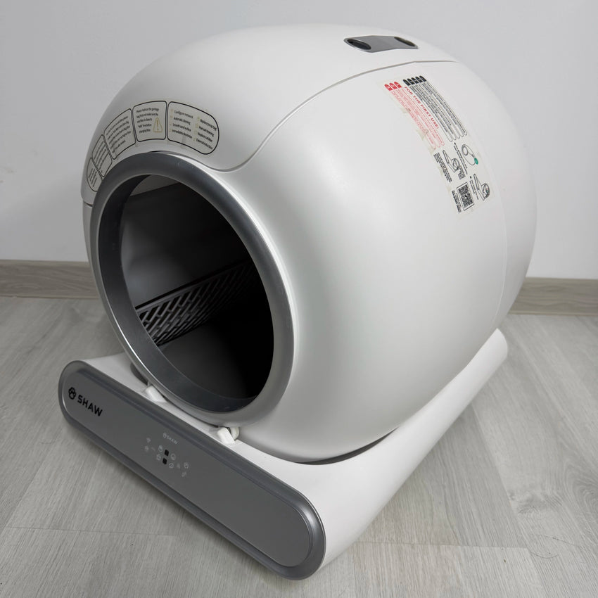 Second Hand - Litiera automata smart SHAW® V3 pentru pisici, auto-curatare, eliminare mirosuri prin ionizare, aplicatie mobila, 9L (7)