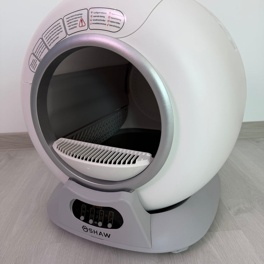 Second Hand - Litiera automata smart SHAW® V2 pentru pisici, auto-curatare, aplicatie mobila, 9L (23)