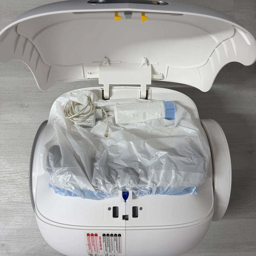SECOND HAND - Litiera automata smart SHAW® V3 pentru pisici, auto-curatare, eliminare mirosuri prin ionizare, aplicatie mobila, 9L (2)