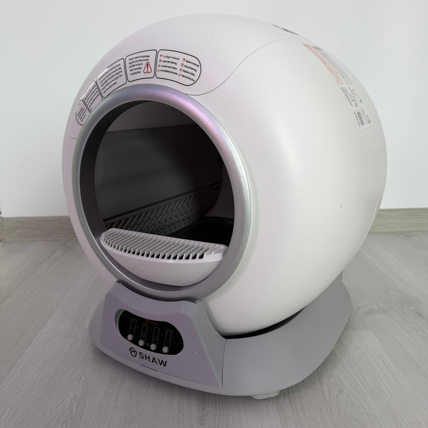 Second Hand - Litiera automata smart SHAW® V2 pentru pisici, auto-curatare, sterilizare, aplicatie mobila, 9L (21)