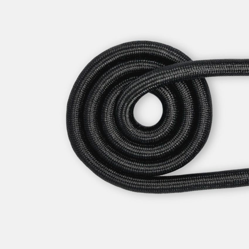 Lesa Flipy pentru caini cu arc anti smucire, 130 cm, rezistenta si confortabila, negru