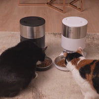 Hranitor automat Smart SHAW® PRO V3 mini pentru caini si pisici, Aplicatie mobila, Programare hrana, Negru