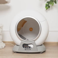 Litiera automata smart SHAW® V2 pentru pisici, auto-curatare, sterilizare, aplicatie mobila, 9L