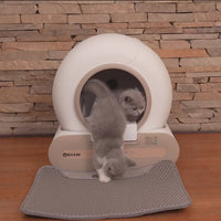 Litiera automata smart SHAW® Plus, pentru pisici, auto-curatare, eliminare mirosuri, aplicatie mobila, 9L