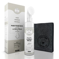 Set spumă curățare lăbuțe fără clătire + prosop microfibră Doctor Totolici, 200 ml