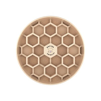 Bol hrănire lentă pentru câini - Slow feeder Honeycomb Doctor Totolici, culoare Oat Milk
