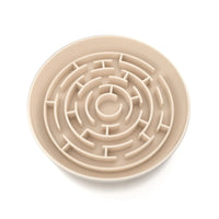 Bol hranire lentă pentru câini – Slow feeder Maze Doctor Totolici, culoare Oat Milk