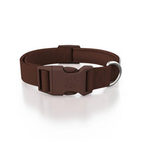 Zgardă Quick Release din policoton ultra-ușoară Doctor Totolici, culoare Brown - Mărime zgardă: S (20 - 28 cm)